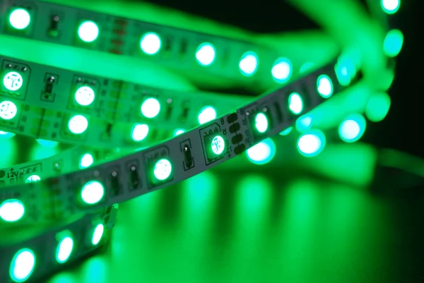 Opgenomen led strip — Stockfoto