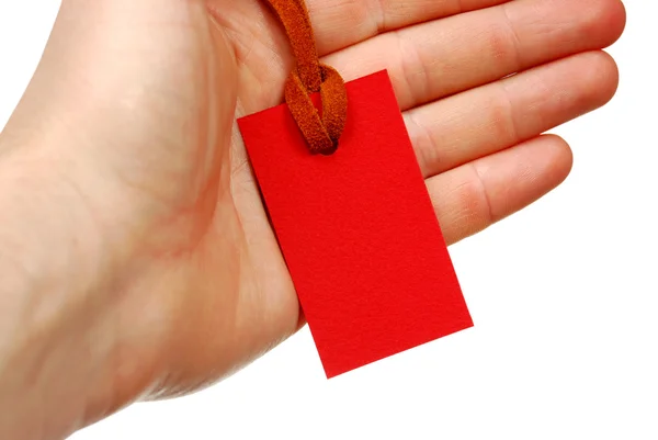 The red tag — Stock Photo, Image