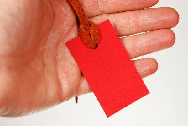 The red tag — Stock Photo, Image