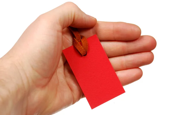 The red tag — Stock Photo, Image