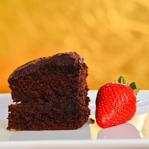 Home made chocolate cake. Stock Picture