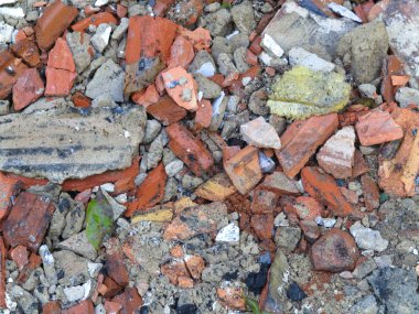 Kırık tuğla ve taş arka plan