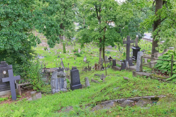 Vilnius Lithuania Agosto 2017 Antiguo Cementerio Rasos Situado Vilnius Con —  Fotos de Stock