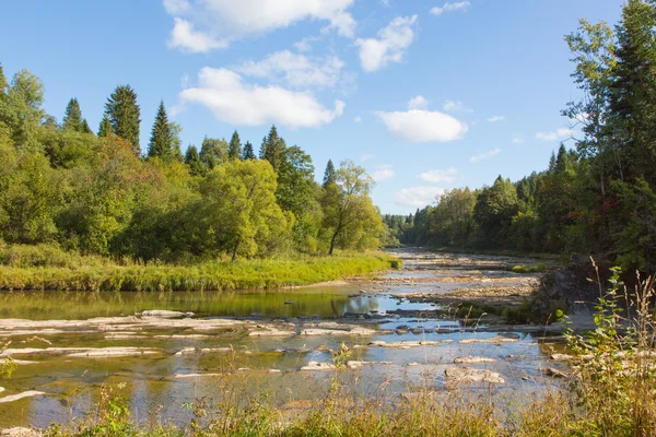 San river and Wolosaty straem junction — Stock Photo, Image