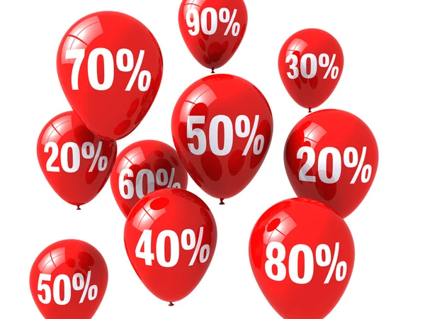 Discount balloons — Stock Photo, Image