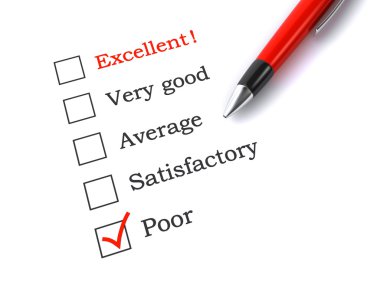 Kalem ile değerlendirme formu