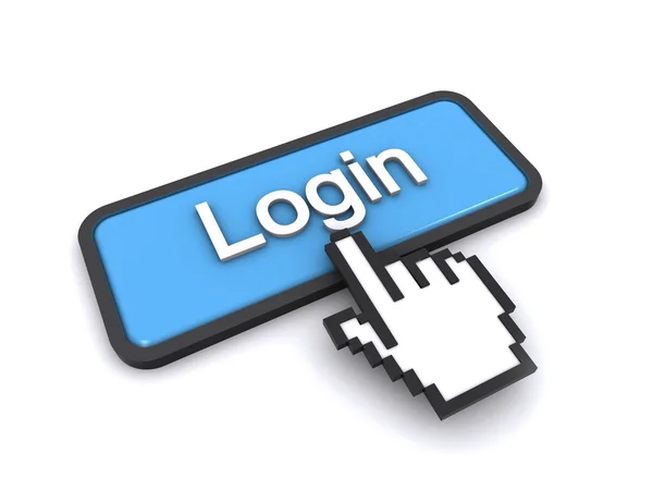 Pulsante login — Foto Stock