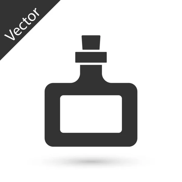 Icono Botella Salsa Gris Aislado Sobre Fondo Blanco Botellas Ketchup — Vector de stock