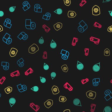 Tuvalet kağıdı rulosunu, Dünya gezegenini su damlasına çevirin, kalkanın içinde geri dönüşüm yapın ve eko doğa yaprağı ve bataryasını pürüzsüz düzene sokun. Vektör.