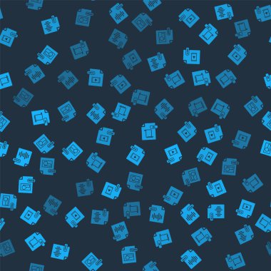 WAV dosya belgesini, MP4, JS ve BMP 'yi pürüzsüz desen üzerinde ayarla. Vektör.