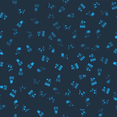 Akıllı çiftliği insansız hava aracı, çiçek analizi, sensör ve bitkiyle donatın. Vektör.