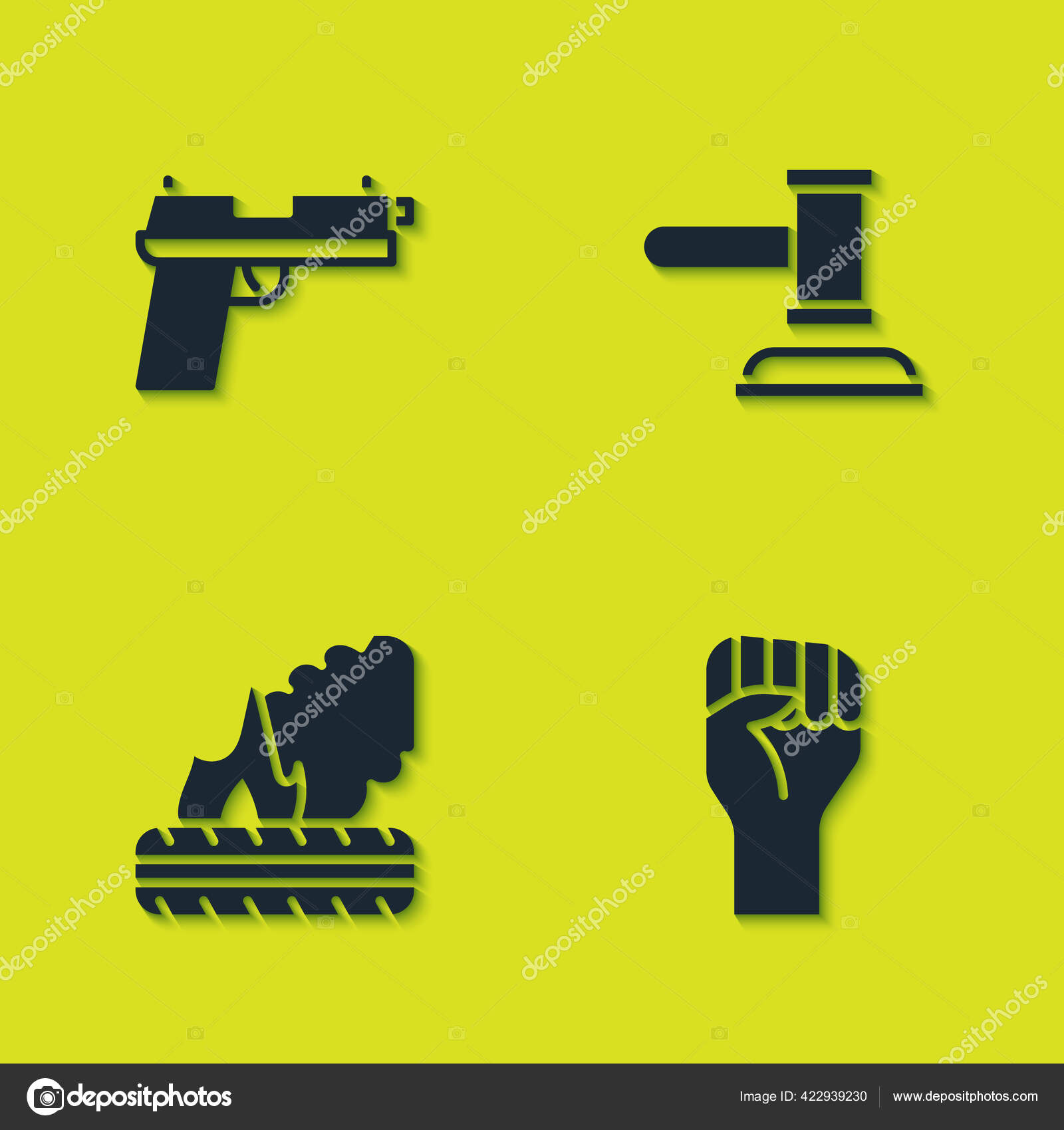 半自動式拳銃ストックベクター ロイヤリティフリー半自動式拳銃イラスト Depositphotos