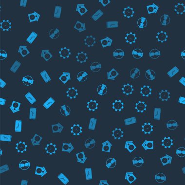 Retro duvar saatini, Zaman Yönetimi 'ni, Eski Kum Saati' ni ve Alarm Uygulama Uygulamasını sorunsuz bir şekilde ayarla. Vektör.