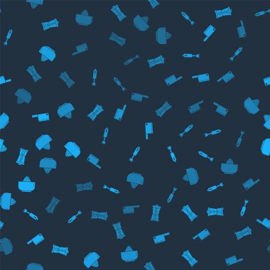 Blender 'ı, Et Helikopteri' ni ve Citrus meyve sıkacağını pürüzsüz desene ayarlayın. Vektör.