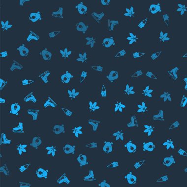 Kunduz hayvan, Kanada akçaağaç yaprağı, tahta kütük ve pürüzsüz patenler. Vektör.