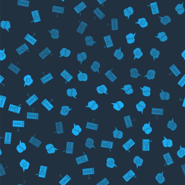 Sistem hatası kavramını, konuşma balonu ünlemini, gülen yüz ve kusursuz desen hakkında bilgi ile ayarla. Vektör.