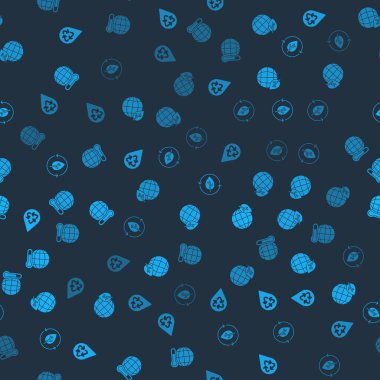 Geri Dönüşüm Temiz Su, Dünya küresi ve yaprağı ve Küresel ısınmayı pürüzsüz bir şekilde ayarlayın. Vektör.