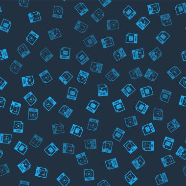 JS dosya belgesini, EML 'i, JPG' yi ve GIF 'i pürüzsüz desene ayarla. Vektör.