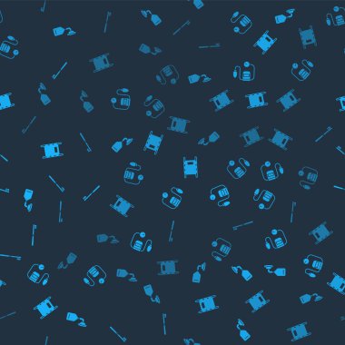 Tıbbi oksijen maskesi, kan basıncı, sedye ve diş fırçasını düzgün bir şekilde ayarlayın. Vektör.