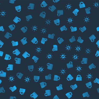 Sim kart ayarlarını, 5G ağını ve Sunucuyu sorunsuz bir şablona ayarla. Vektör.