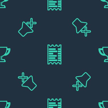 Kağıt ya da mali kontrol, Sözcü dilsiz ve Kupa Kupasını kusursuz bir şekilde ayarlayın. Vektör.