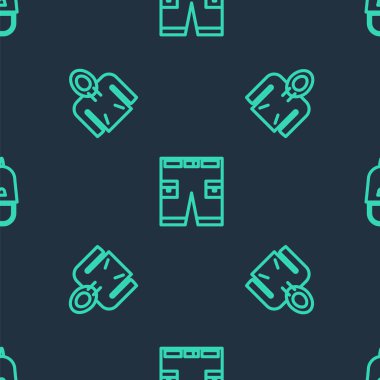 Hat kısa olsun, pantolon olsun, kapüşon ve polis şapkası olsun. Vektör.