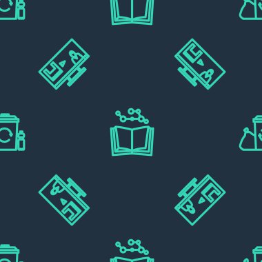 Çizgiyi açık tutun, plastik kirliliğini durdurun ve geri dönüşüm kutusunu pürüzsüz bir şablonla geri dönüşümle kapatın. Vektör.