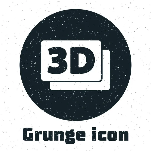 Grunge Wortsymbol Isoliert Auf Weißem Hintergrund Monochrome Vintage Zeichnung Vektor — Stockvektor