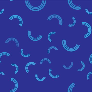 Mavi Gökkuşağı simgesi mavi arkaplanda izole edilmiş kusursuz desen. Vektör İllüstrasyonu.