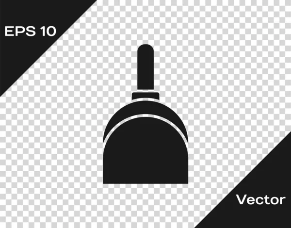 Schwarzes Kehrbeutelsymbol Isoliert Auf Transparentem Hintergrund Reinigungsdienste Vektorillustration — Stockvektor