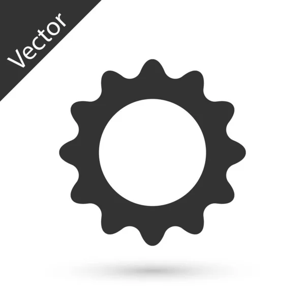 Icono Sol Gris Aislado Sobre Fondo Blanco Símbolo Verano Buen — Vector de stock