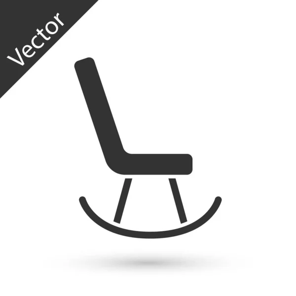 Icono Sillón Gris Aislado Sobre Fondo Blanco Vector — Archivo Imágenes Vectoriales