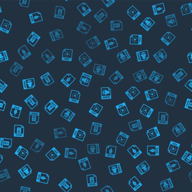 EPS dosya belgesini, GIF, WMA ve WAV 'ı pürüzsüz desen üzerinde ayarla. Vektör.