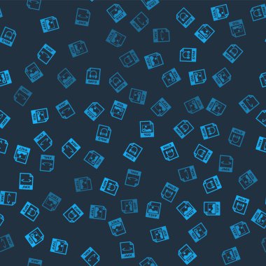 TIFF dosya belgesini, MP3, GIF ve XML 'yi pürüzsüz desen olarak ayarla. Vektör.