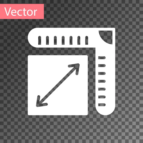 Ícone Tamanho Papel Branco Isolado Fundo Transparente Vetor — Vetor de Stock