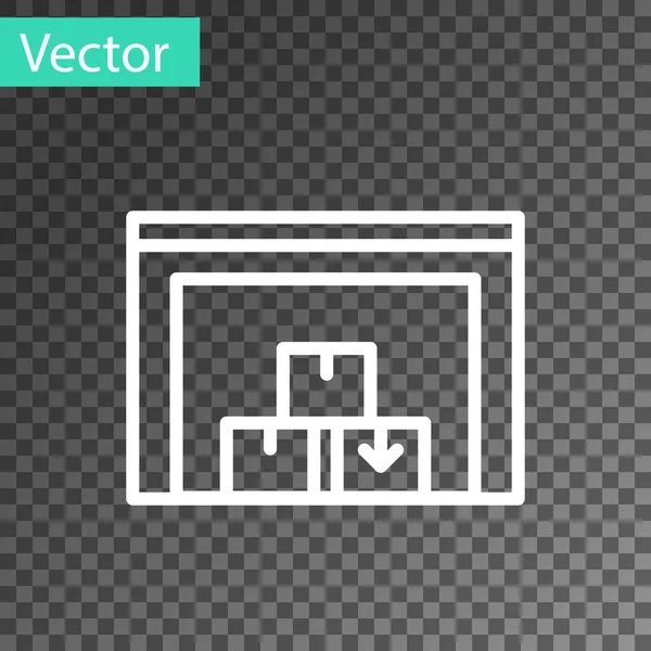 Черный Значок Хранилища Изолирован Прозрачном Фоне Вектор — стоковый вектор