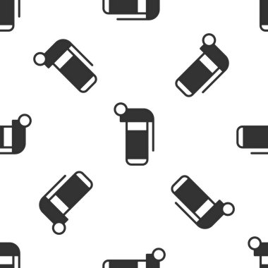 Gri El bombası ikonu beyaz arka planda izole edilmiş kusursuz desen. Bomba patlaması. Vektör.