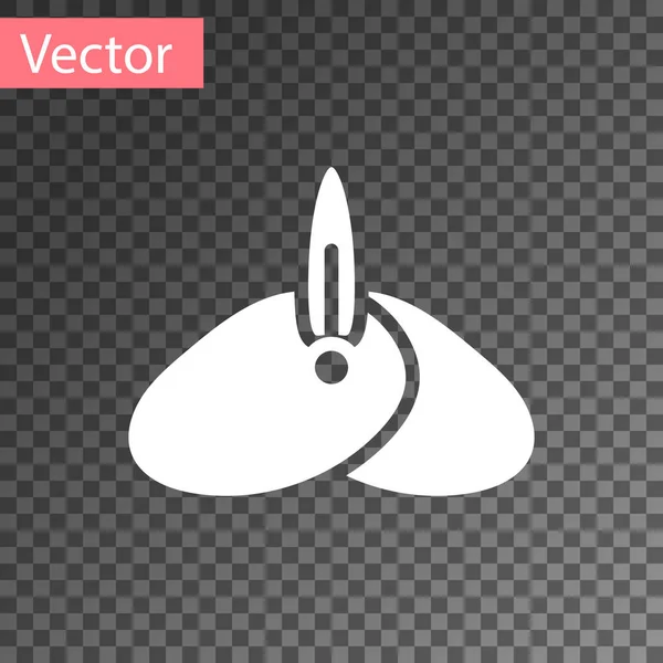 Turbante Tocador Blanco Indio Con Icono Pluma Aislado Sobre Fondo — Vector de stock