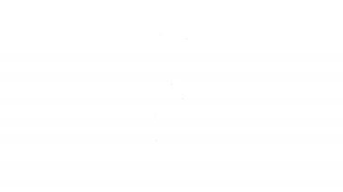 Beyaz arkaplanda siyah çizgi sigara simgesi izole edildi. 4K Video hareketli grafik canlandırması