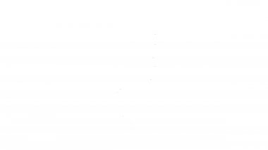 Siyah çizgi LED ampul simgesi beyaz arkaplanda izole edildi. Ekonomik LED ışıklı ampul. Enerji lambasını sakla. 4K Video hareketli grafik canlandırması