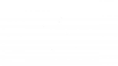 Beyaz arkaplanda siyah çizgi masa lambası simgesi izole edildi. Masa lambası. 4K Video hareketli grafik canlandırması