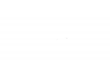 Siyah çizgi akıllı telefon, beyaz arka planda güvenlik kalkanı simgesi olan cep telefonu. Güvenlik, güvenlik, koruma kavramı. 4K Video hareketli grafik canlandırması