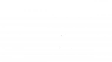 Siyah hat telefon servis ikonu beyaz arkaplanda izole edildi. Ayarlama, servis, ayar, bakım, onarım, onarım. 4K Video hareketli grafik canlandırması