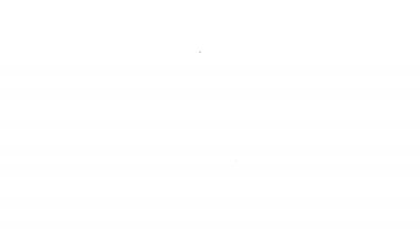 Beyaz arkaplanda izole edilmiş akıllı telefon simgesi için siyah çizgi cam ekran koruyucusu. Cam için koruyucu film. Cep telefonu için şeffaf yumuşak cam. 4K Video hareketli grafik canlandırması