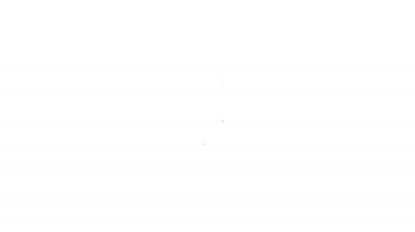 Beyaz arkaplanda izole edilmiş siyah çizgili araba anahtarı. Araba anahtarı ve alarm sistemi. 4K Video hareketli grafik canlandırması