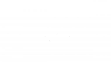 Beyaz arka planda izole edilmiş siyah çizgi ödüllü spor ödüllü podyum ikonu. 4K Video hareketli grafik canlandırması