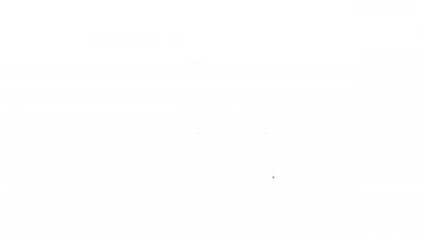 Beyaz arka planda izole edilmiş siyah çizgi çikolatalı ikon. 4K Video hareketli grafik canlandırması