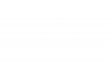 Siyah çizgi sauna ahşap ikonu beyaz arkaplanda izole edilmiş. 4K Video hareketli grafik canlandırması