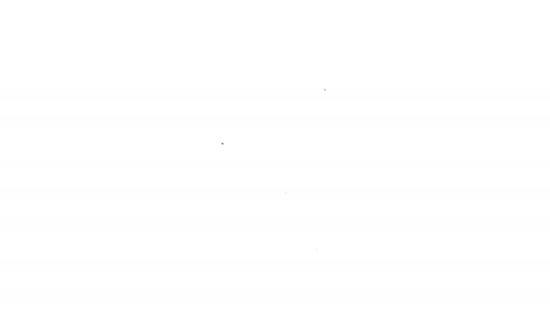 Siyah çizgili Yahudi takvimi, beyaz arka planda izole edilmiş David ikonu yıldızı. Hanuka takvimi günü. 4K Video hareketli grafik canlandırması — Stok video