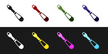 Tornavida simgesini siyah ve beyaz arkaplanda izole et. Servis aracı sembolü. Vektör.